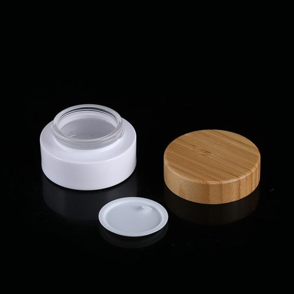 Customized Colors Skin Care Glass Bottle Jar Packaging Bamboo Products 5g15g 20g 30g 50ml 100ml 150ml 200ml 4oz 8oz