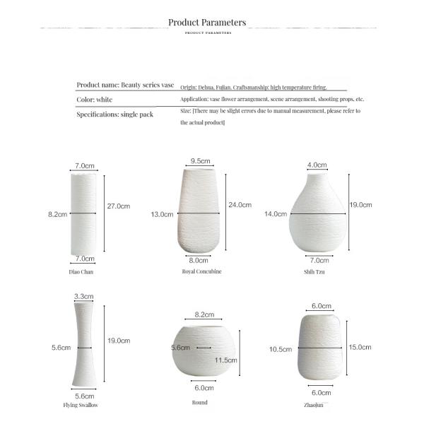 Low MOQ Classic Art Designer Handmade Ceramic Vase for Table Wedding Table Decoration