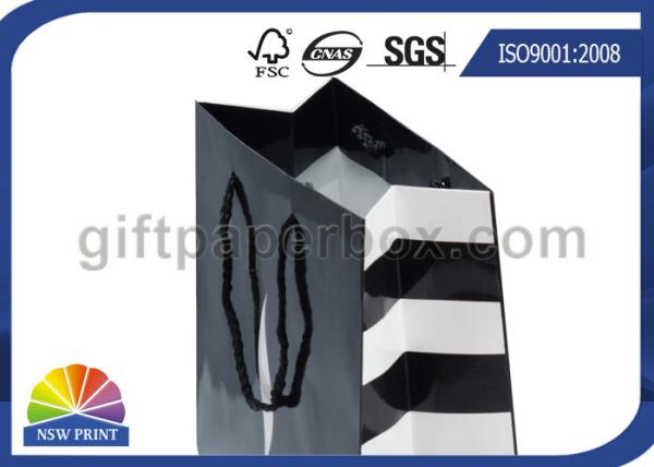 O costume da impressão do logotipo imprimiu os sacos de compras de papel para sapatas/empacotamento do vestuário/presente
