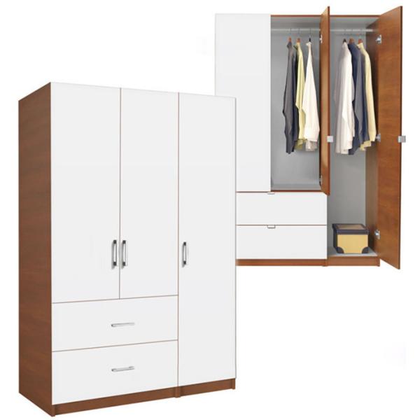 Modern White Wood Closet Doors For Bedrooms , Flat Panel Design