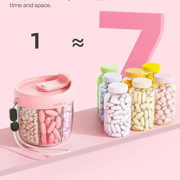 Custom Container 150Ml Red Pink Empty Supplement Vitamin Capsule Pill Plastic Bottle for Packaging
