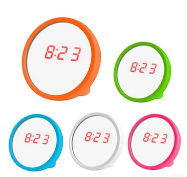 New creative gift product led mirror alarm clock toy