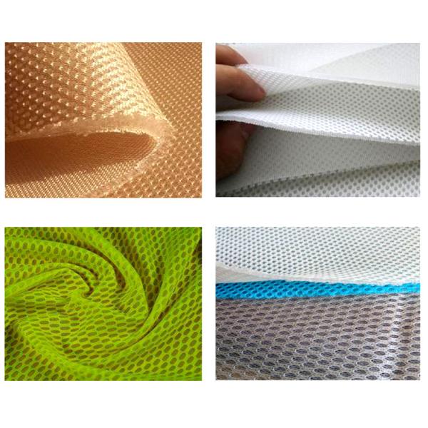 Air mesh and spacer fabric double needle bed raschel machine