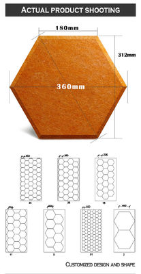 Anti Static Polyester Acoustic Panels 15mm Soundproof Wall Panel for Kindergarten