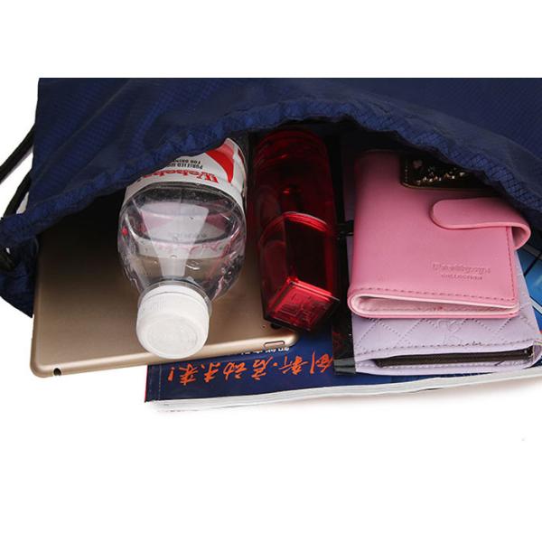 Waterproof Polyester Sports Backpacks Promotional Logo Print Muslin Material
