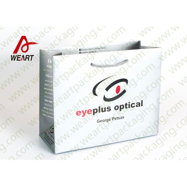 Die Cut Handle Monogrammed Paper Bags , Various Style Fashion Newspaper Gift Bags