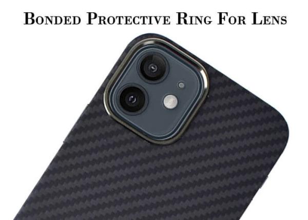 Vraie caisse de fibre d'Aramid de carbone de pleine protection militaire pour l'iPhone 12