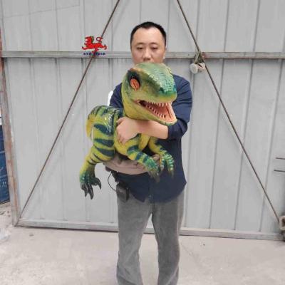 Life Size Realistic Dinosaur Puppet , Jurassic Park Velociraptor Hand Puppet