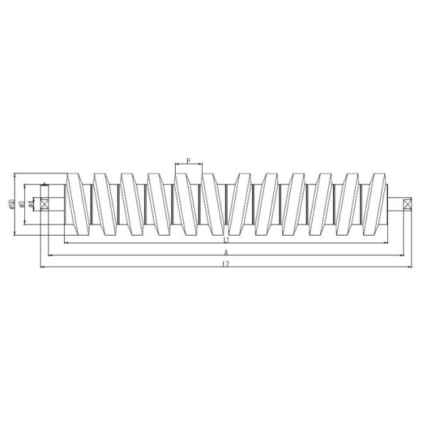 Rubber Cushion Impact Troughing Idlers 4'' Diameter Color Material