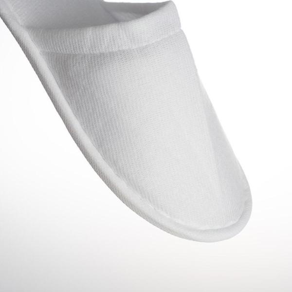 Plain 27cm*10.0cm 28cm*10.5cm Non Woven Disposable Hotel Slippers