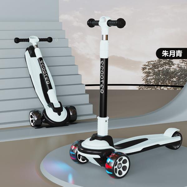 Certificado CE 2 em 1 Kick Scooter Meninos Meninas 3 Wheel Scooter Anti Rollover