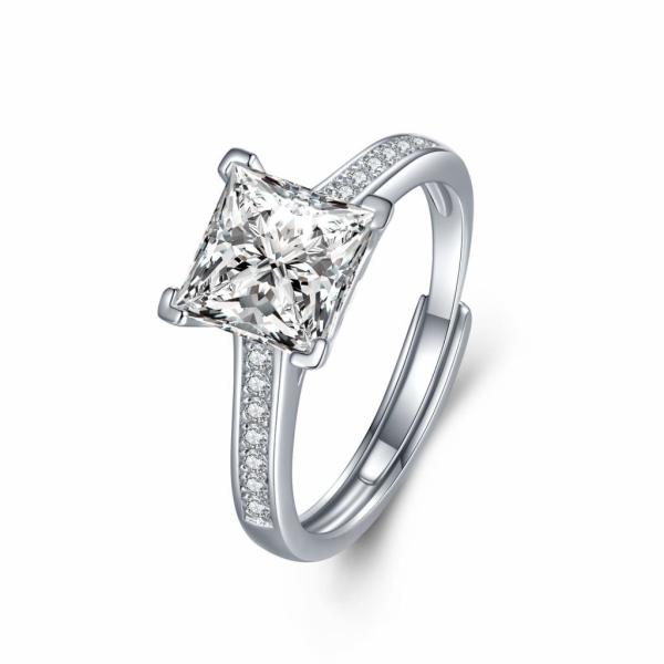 925silver 1 Carat Diamond Moissanite Pendant Necklace Women Gift