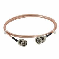 Mâle de PVC BNC d'en cuivre de ROHS à la longueur du câble coaxial de liaison 20cm du mâle RG142