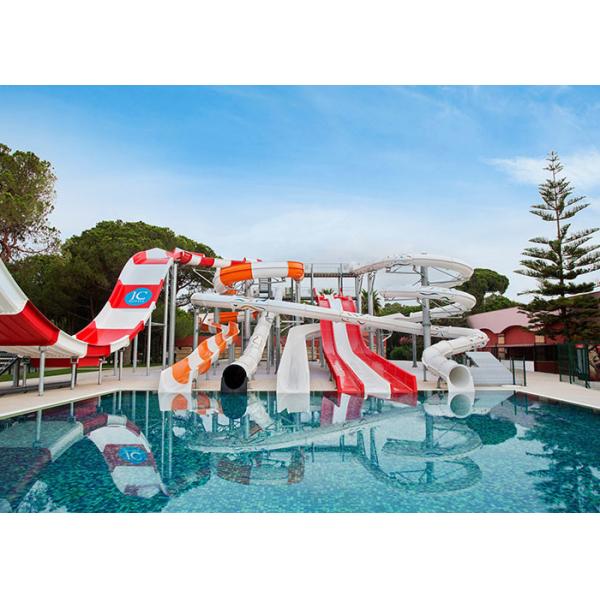 Theme Park Funny Dubai Water Slide , Professional Water Park Boomerang Water Slide