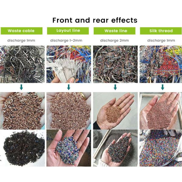 380V Big Capacity Scrap Cable Recycling Machine Copper Wire Granulator With Good Price