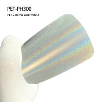 PET-PH300 PET colorido láser adhesivos blancos de película decorativa resistente a la abrasión