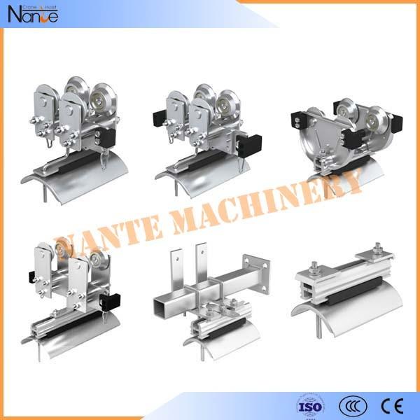 Galvanized Steel 4 Wheel I Beam Trolley Ball Bearing 3.85kg Safe Efficient