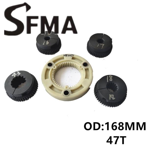 Coupling 168mm Spline Connection Plate 47T Excavator Accessories