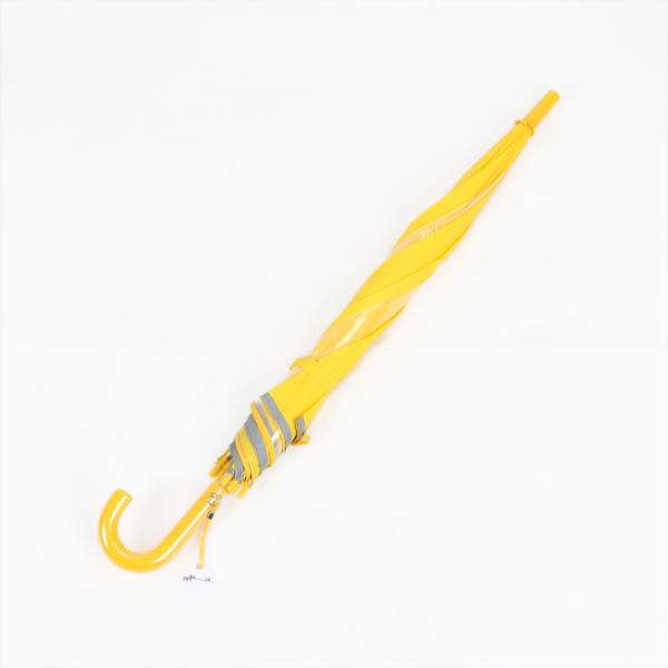 Yellow Kids Rain Umbrella With One POE Clear Window Children'S Sun Umbrella