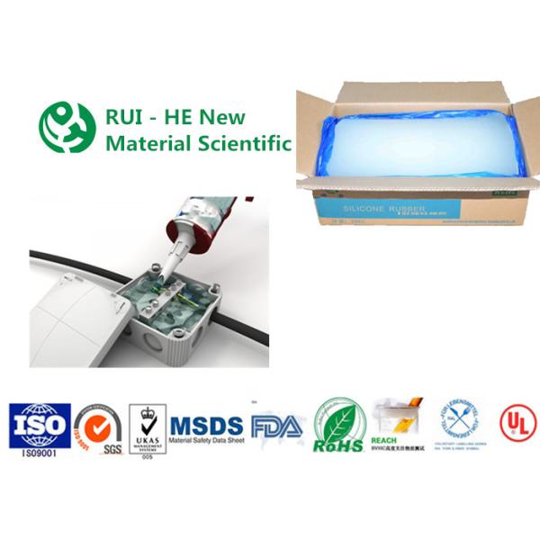 Solid Electronic Potting Silicone Rubber , Conductive Silicone Rubber