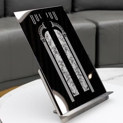 Folha 304 de aço inoxidável para a decoração gravada do espelho de porta do elevador