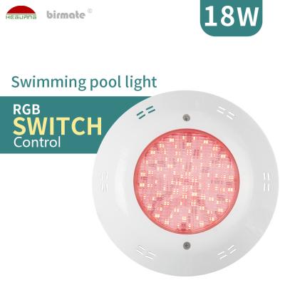 ABS RGBW Color Changing Pool Light Switch Control 18W AC12V 300LM