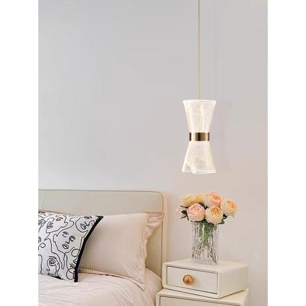 Modern Living Room Led Mounted Lamp Bright Transparent Bedroom Bedside Decoration Acrylic Pendant Light