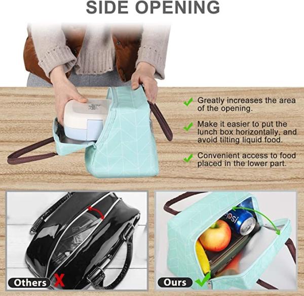 Oxford Insulated Tote Bag Resuable Shopping Bag Waterproof For Women Men