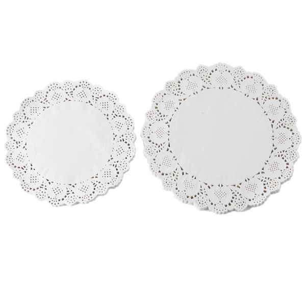 14.5 Paper Doilies (40gsm Greaseproof Paper)  With Heat Resistance Up to 220°C Degrees High Quality