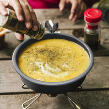 Stainless Steel Camping Outdoor Cookware Mess Kit Set, Folding Cookset Camping Teapot and Pans Set Equipment