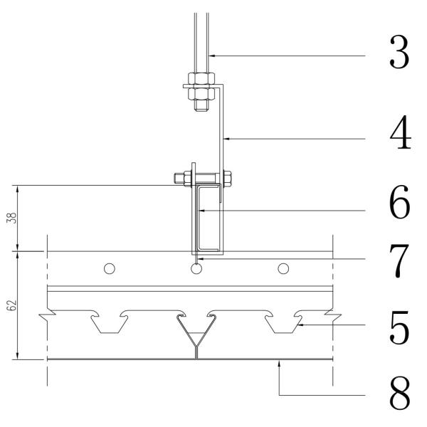 600mm Width Aluminum Metal Ceiling S Strip For Shopping Mall