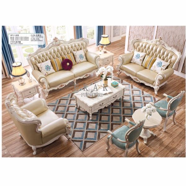 Wooden Frame Luxury Set Living Room Furniture Sofa