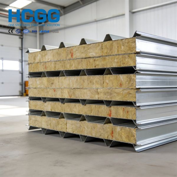 Galvanized Corrugated Sandwich Metal Sheet Low Maintenance Customized Size