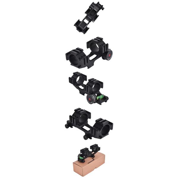 22mm Width Dual Ring Scope Mount with Bubble Level and Angle Indicator Center Height 21mm