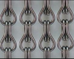 Metal Decorative Chain Link Curtain Stainless Steel Wire Mesh Chain Drapery