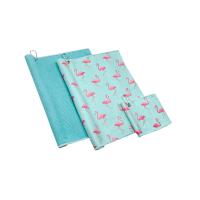 Serviette de golf gaufrée en microfibre imprimée par sublimation avec œillet et crochet
