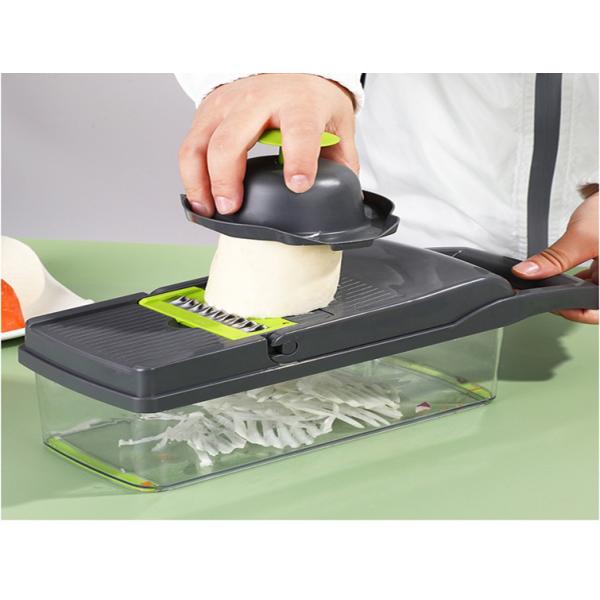 Versatile Plastic Chopper for Fruits Vegetables Durable Kitchen Tool 35.5x11.8x11.8cm