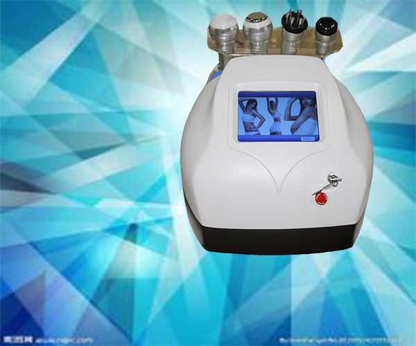 4 heads cavitation & monopolar rf & tripolar rf & vacuum body slimming machine highly effective