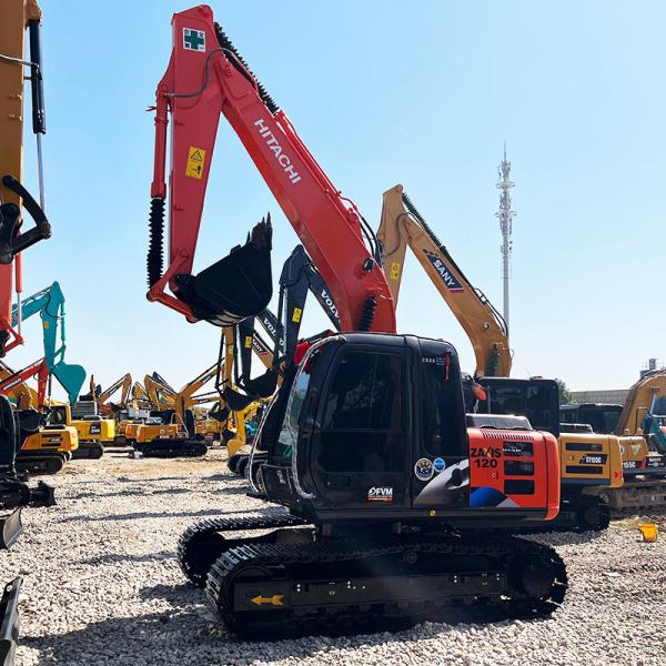 Japonês ZX120 Hitachi Equipamento Pesado 2a mão Excavadora de movedor de terra