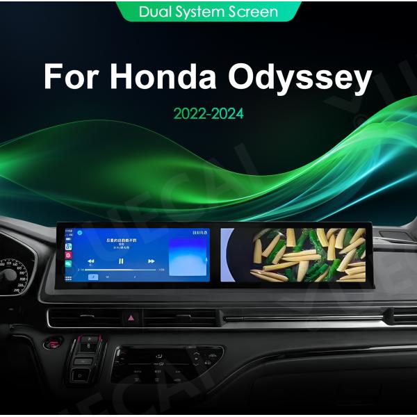 12.3' Honda 22-24 Odyssey Модифицированная навигация автомобиля Копилот Развлекательный дисплей Двойной экран