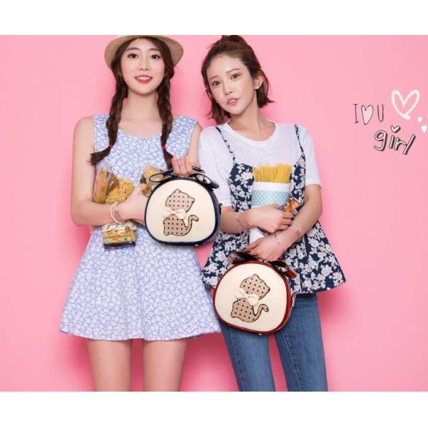 The new shoulder bag cute cartoon bow PU leather handbags