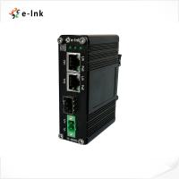 Convertidor 1 100/1000X portuario SFP de Ethernet industrial de 90 vatios medios a 2 10/100/1000T portuarios