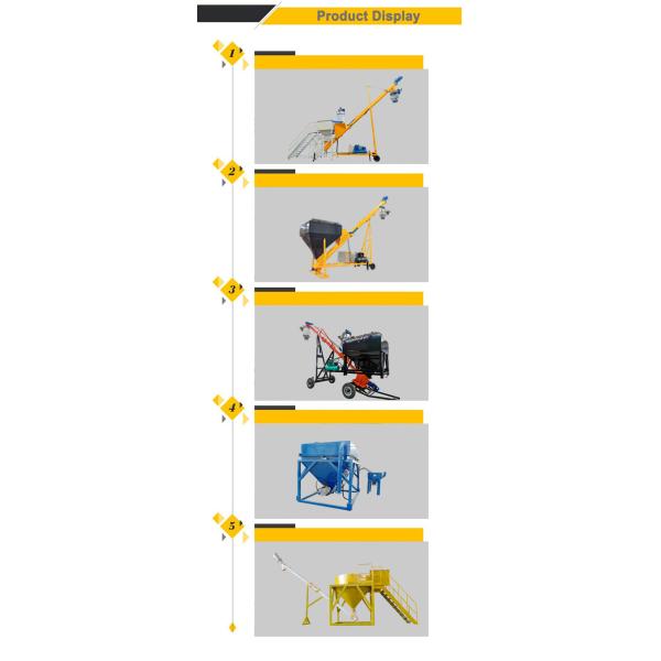 Portable Customized Stainless Steel Cement Screw Conveyor for Truck Unloading