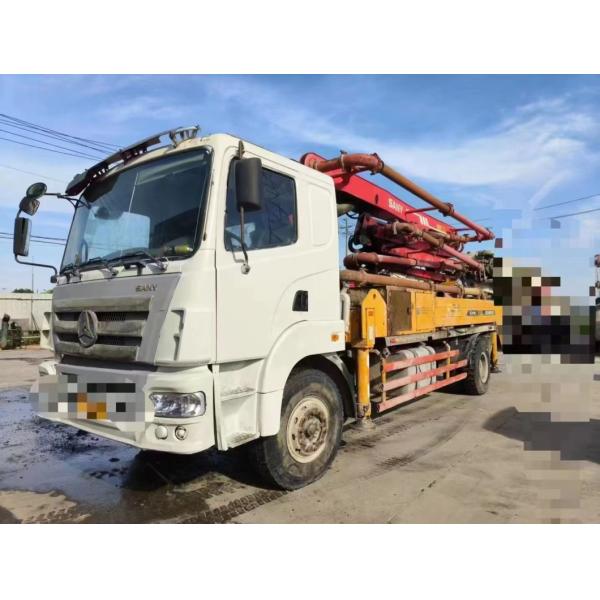25m Truck Mounted Pump Used Concrete Mixing Plant with Semi-Dry Shotcrete Type in 2011