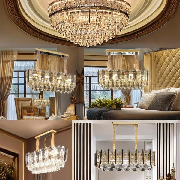 Indoor Lighting Side Light Decoration AC 220V ± 10% Input Voltage Crystal Chandelier