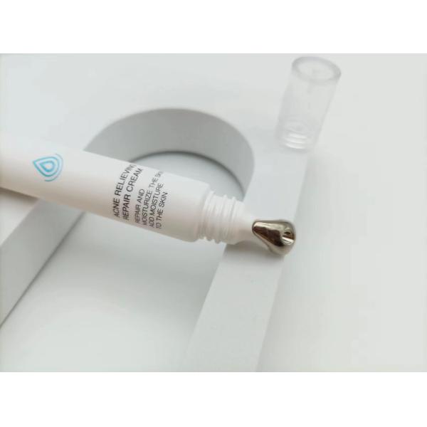 D19mm Empty Cosmetic Serum Squeeze Soft Tube with Metal Applicator 15g PE Eye Cream Tube
