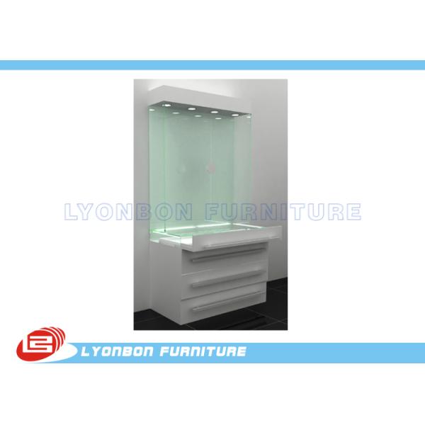 Розничные дисплеи ювелирных изделий MDF/рабата шкафов дисплея стекла и древесины бутика