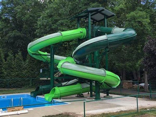 Water Amusement Park Ride Party Equipment Commercial Fiberglass Water Slide