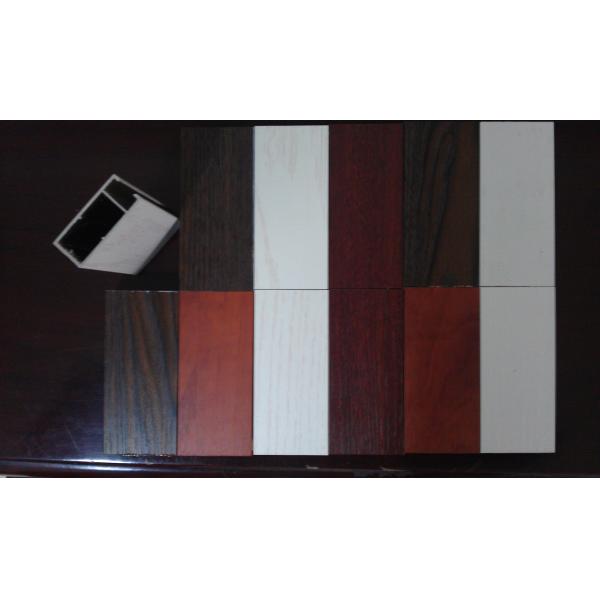 Powder Coated Aluminium Door Frame Profiles Transfer Paiting ISO9001 OHSAS Certification