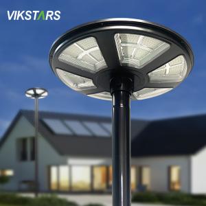 Tout en un jardin rond lumineux lumières solaires IP65 imperméable à l'eau avec